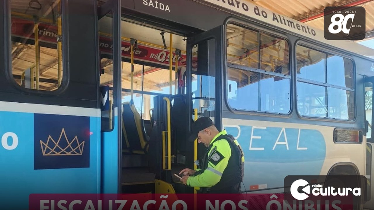 Fiscalização começa a vistoriar ônibus do transporte coletivo de Lavras