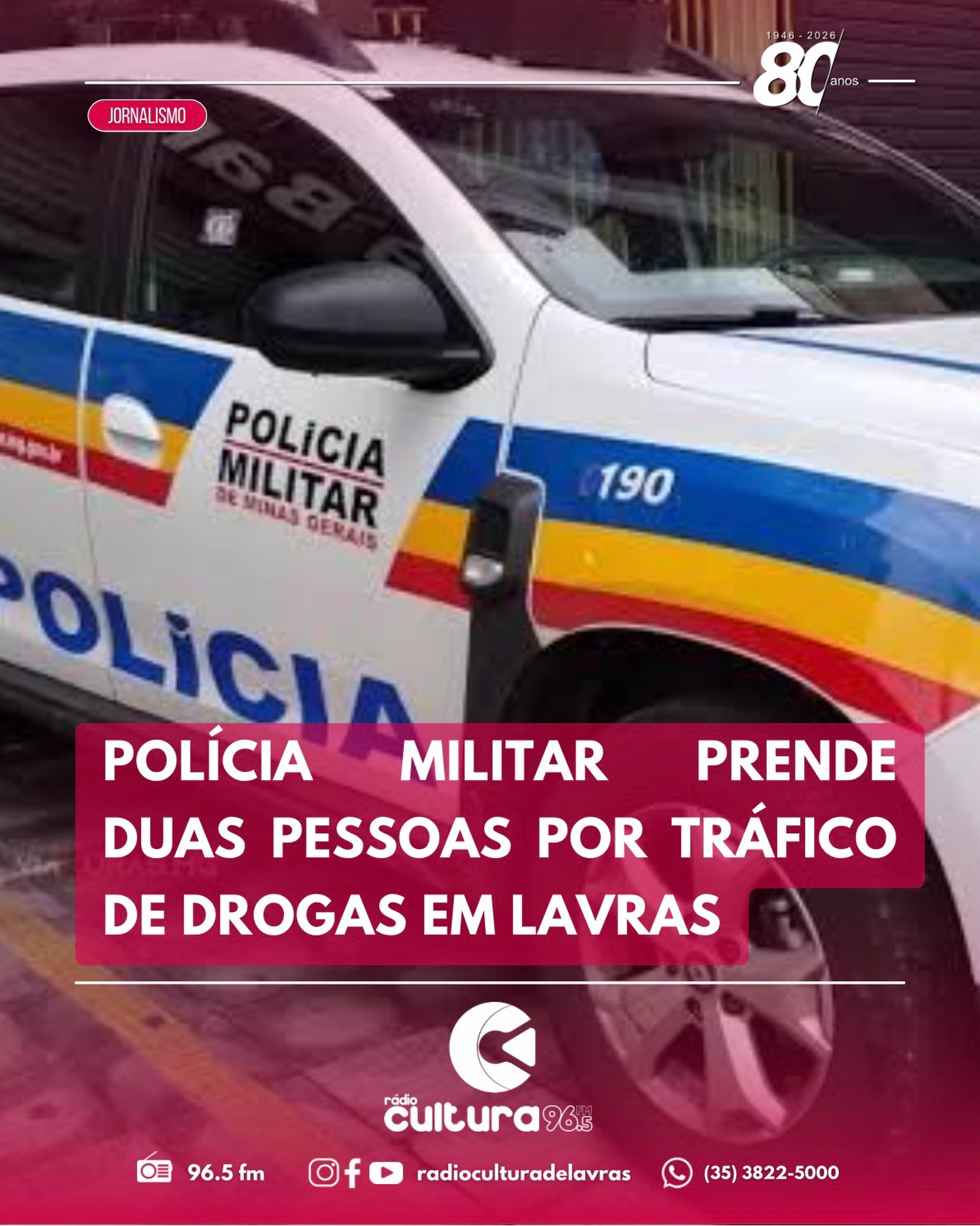 PM prende homem e mulher suspeitos de tráfico de drogas no bairro Vila Nilton Teixeira, em Lavras
