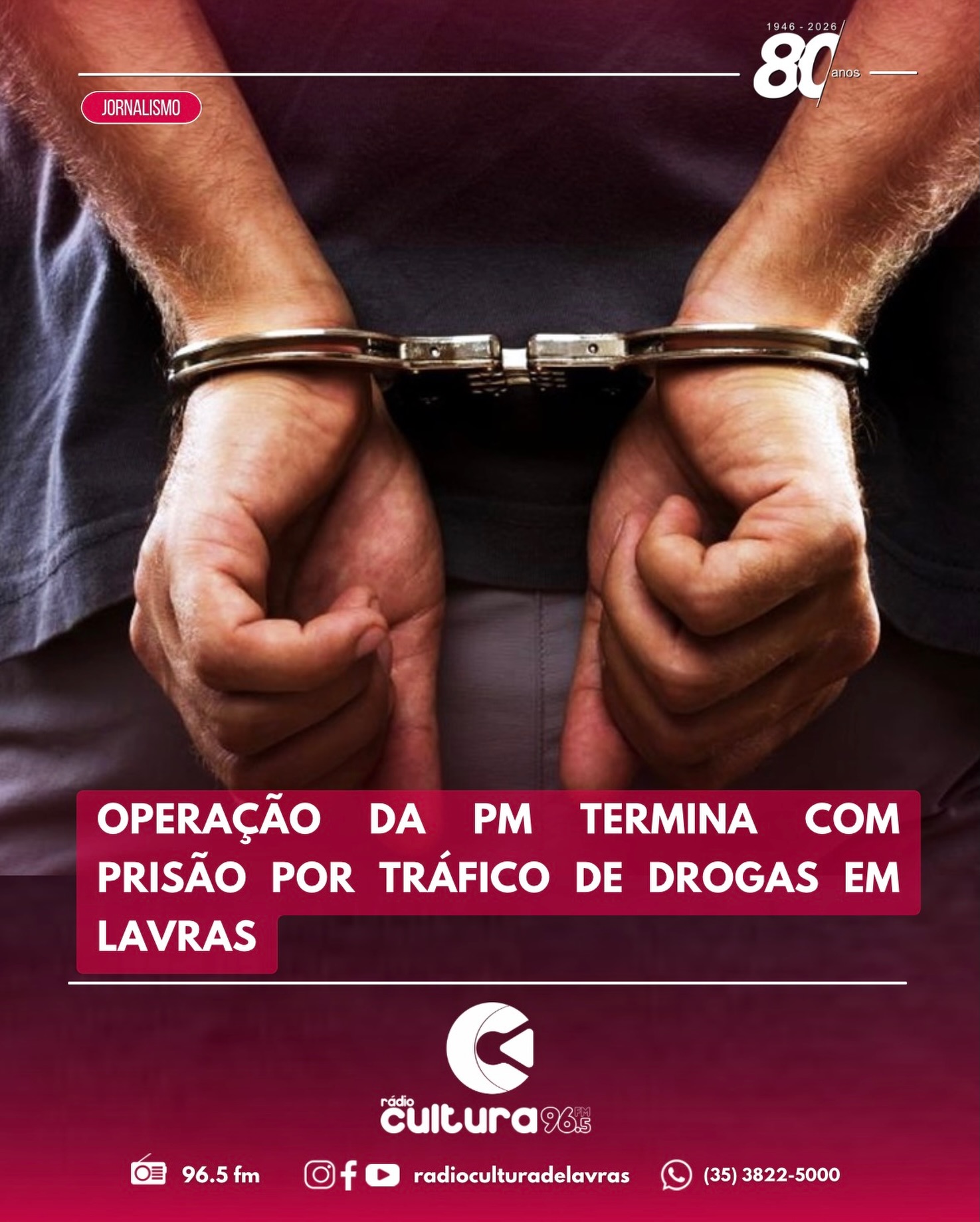 Homem é preso em flagrante por suspeita de tráfico de drogas na Vila Murad, em Lavras