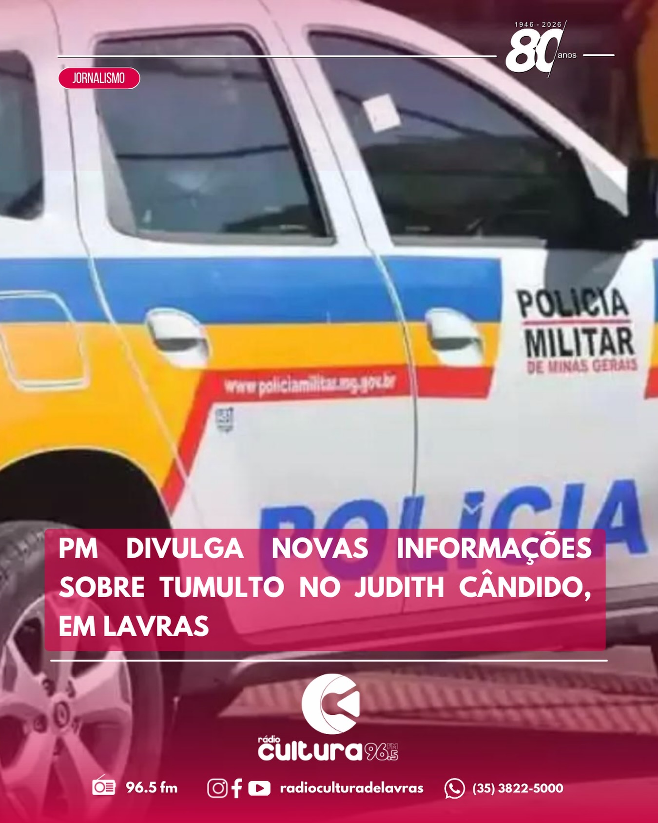 Abordagem da PM termina em tumulto e três presos no bairro Judith Cândido, em Lavras