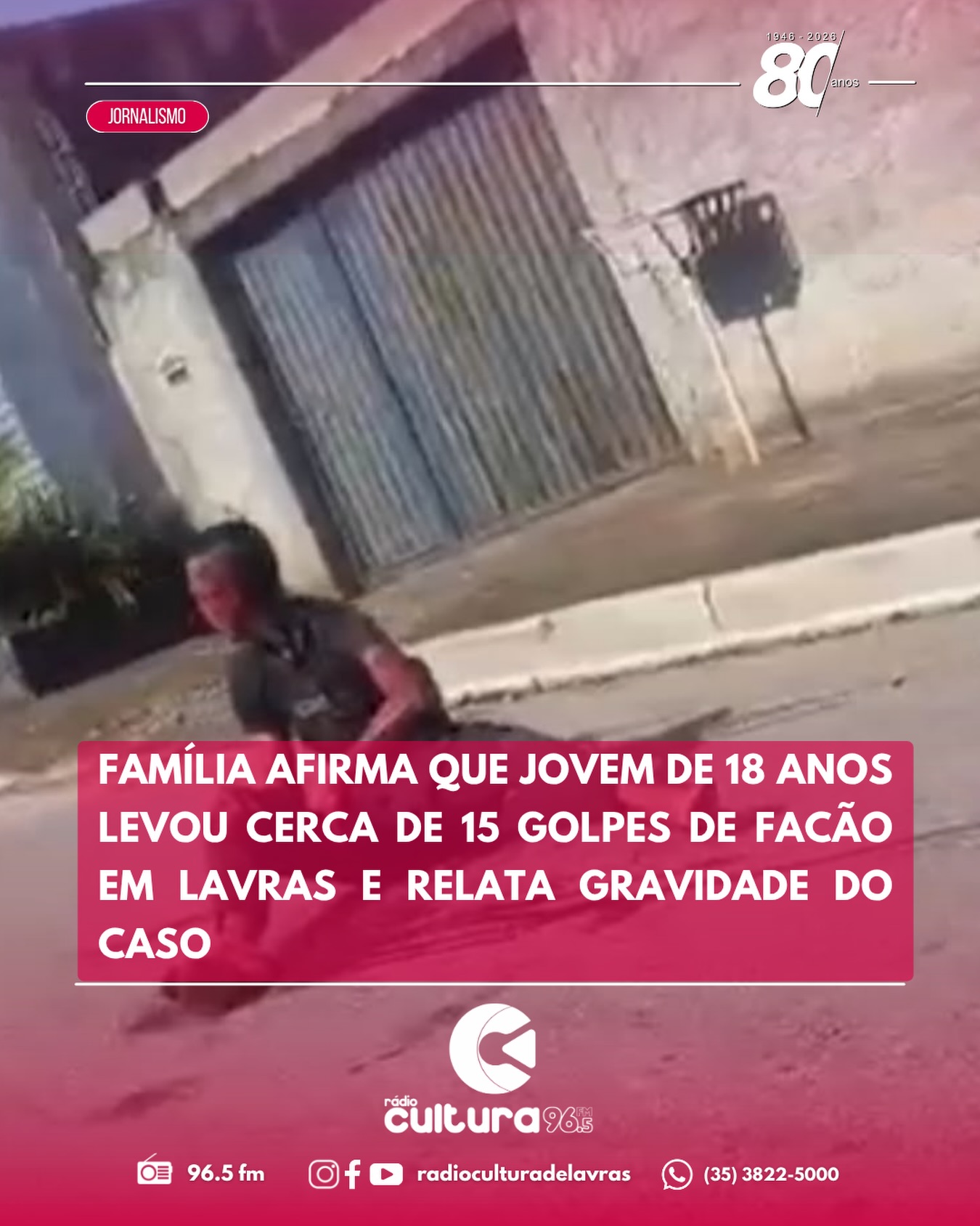 Família diz que jovem ferido no Vista do Lago levou cerca de 15 golpes de facão