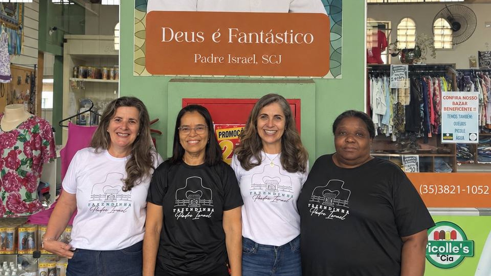 Bazar beneficente da Fazendinha Padre Israel funciona no Mercadão Municipal de Lavras