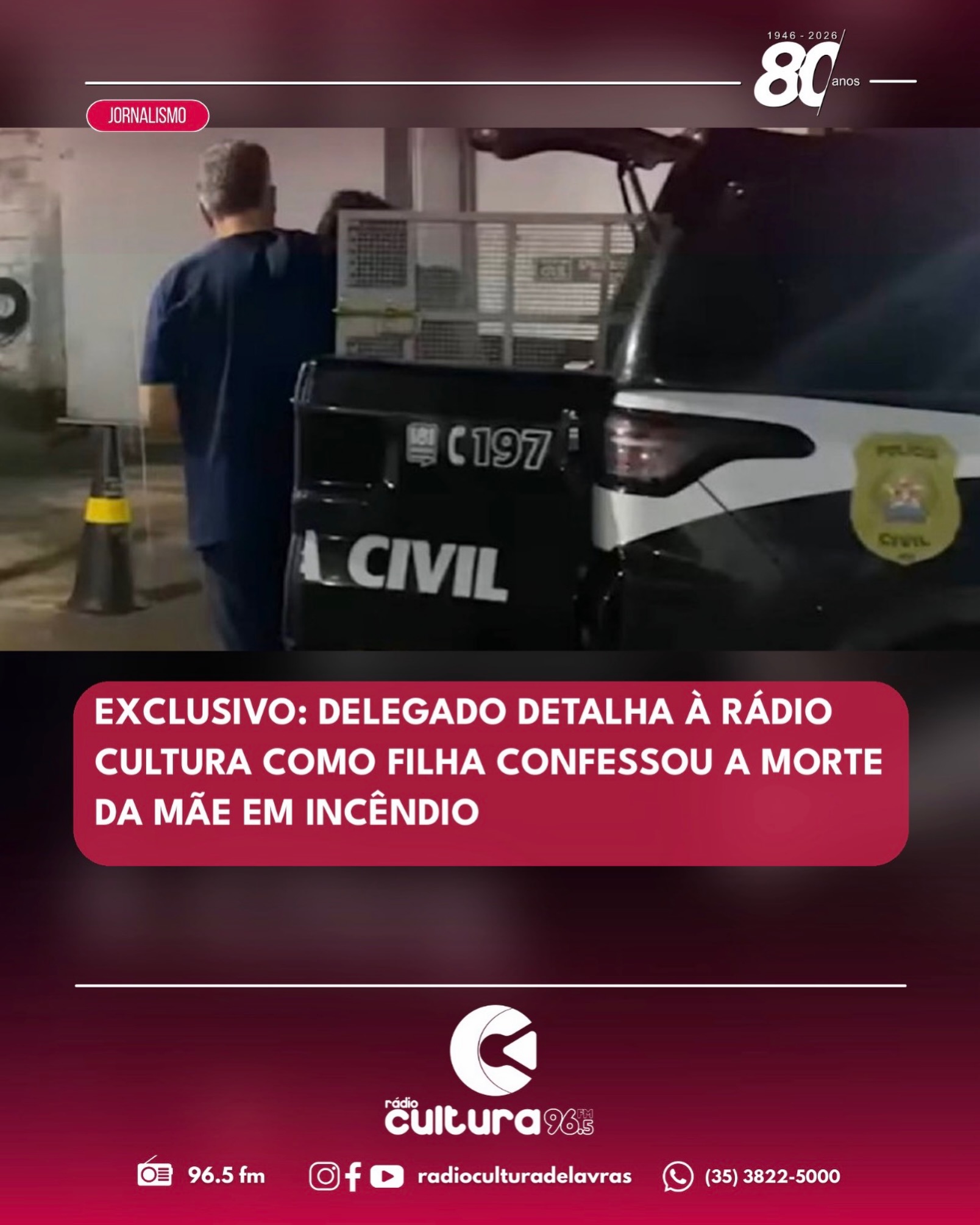 Exclusivo: Delegado Dr. Alexandre Boaventura detalha confissão de filha na morte da mãe
