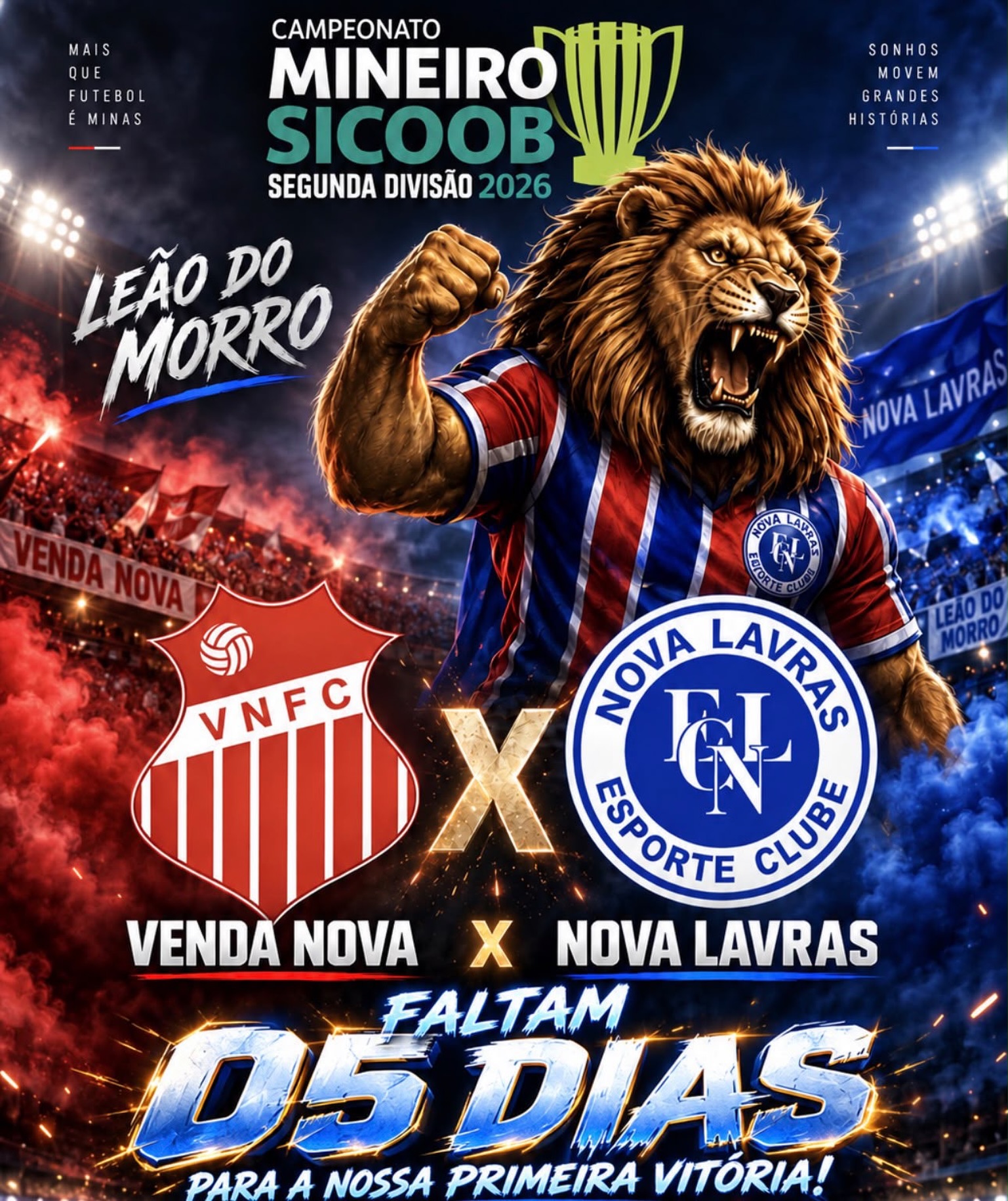 Nova Lavras estreia na Segunda Divisão do Mineiro contra o Venda Nova neste sábado
