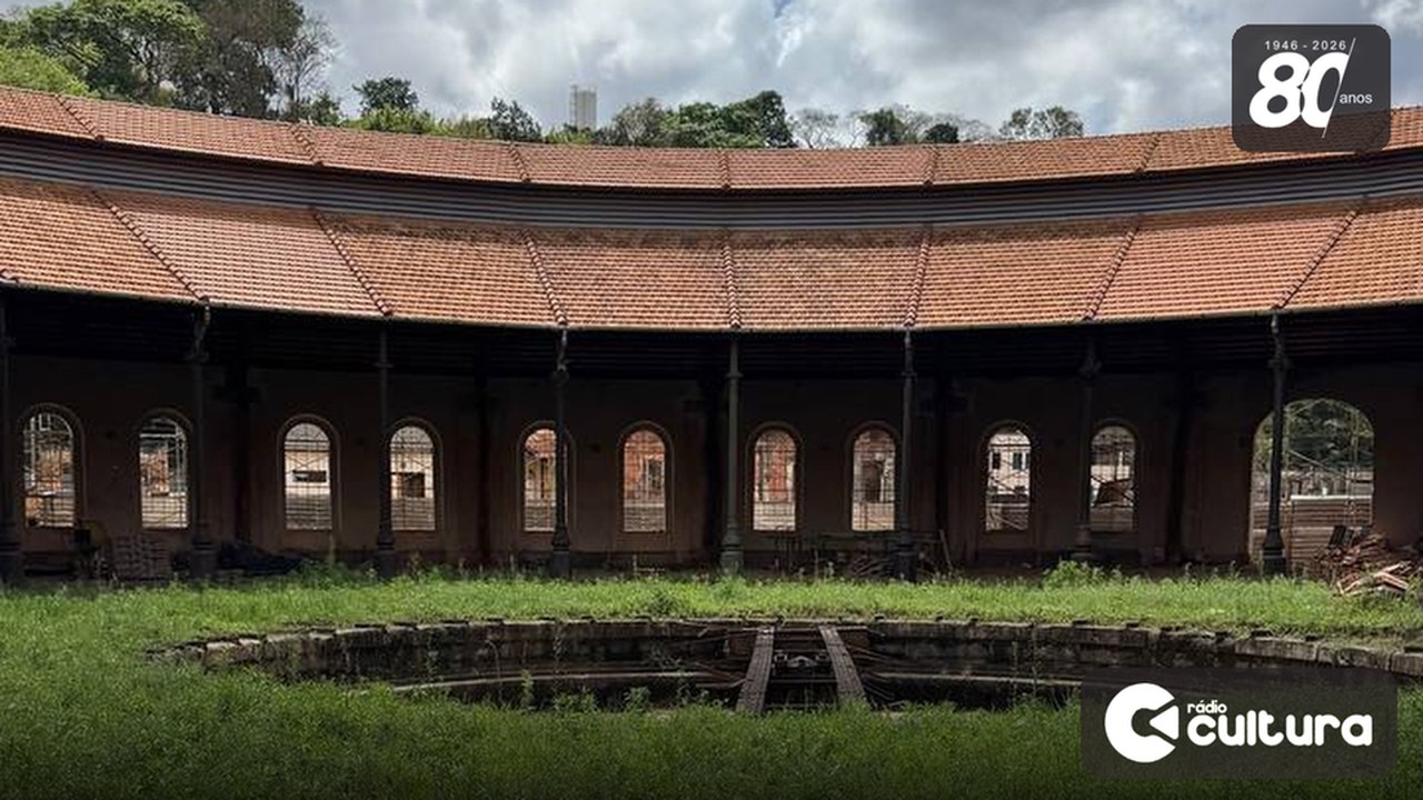 Rotunda Ferroviária de Ribeirão Vermelho passa por restauração