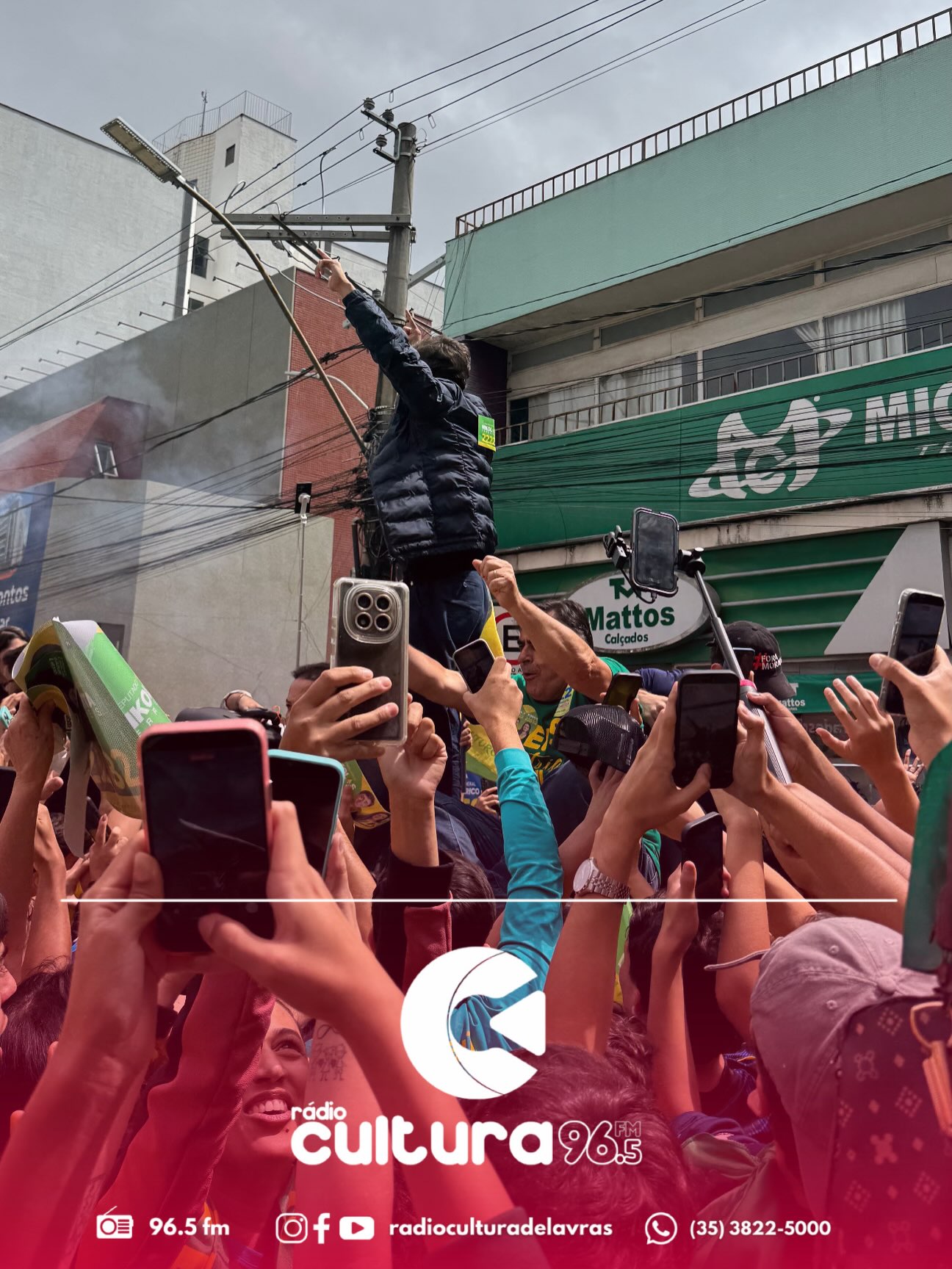 Nikolas Ferreira cumpre agenda de campanha em Lavras nesta quinta-feira