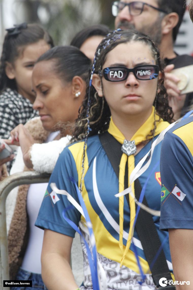 Ato cívico e desfile de 7 de Setembro no centro de Lavras