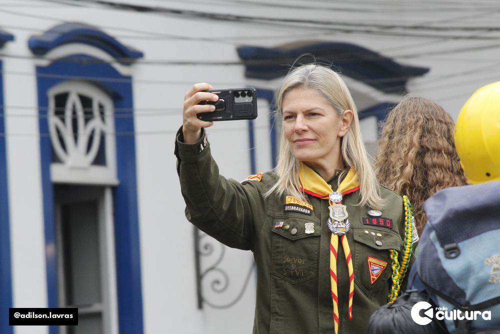 Ato cívico e desfile de 7 de Setembro no centro de Lavras