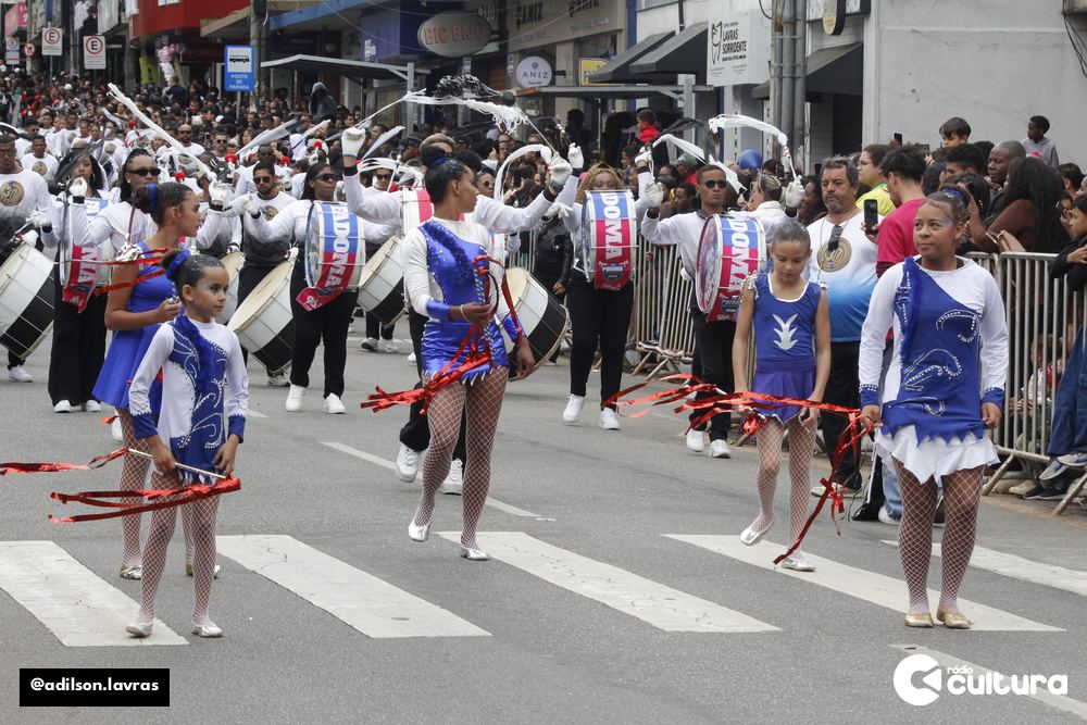Fadoma, Fanfarra Dora Matarazzo Polivalente, comemora 30 anos no desfile de 7 de Setembro em Lavras