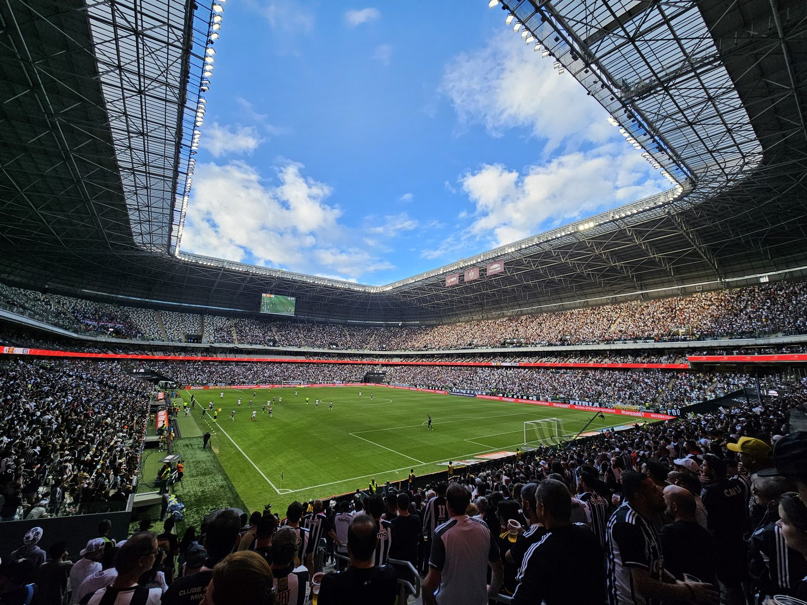 Vista interna da Arena MRV, em Belo Horizonte, palco do empate sem gols entre Atlético-MG e Juventude