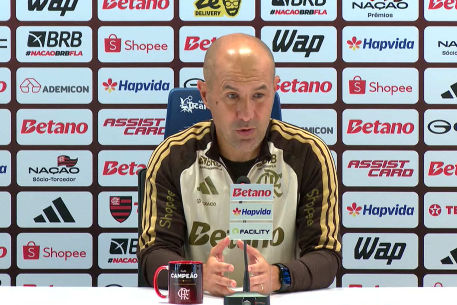 O técnico Leonardo Jardim falou sobre o momento do Flamengo após o jogo