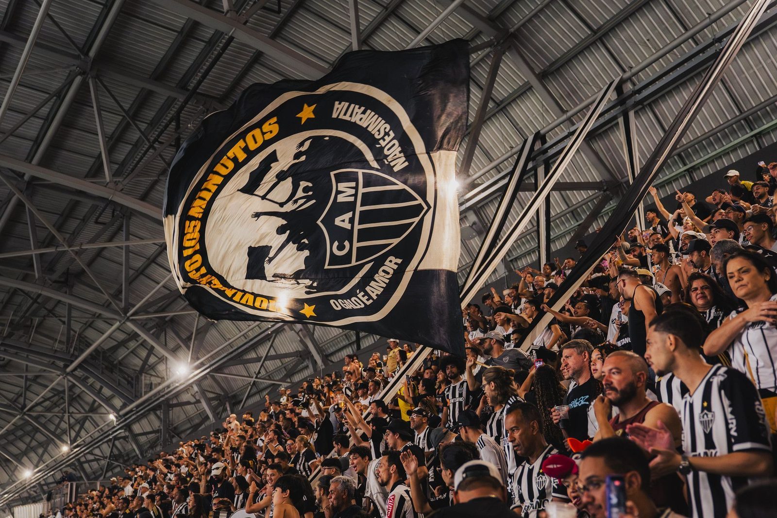 Torcida do Atlético na Arena MRV, palco de três dos quatro próximos jogos