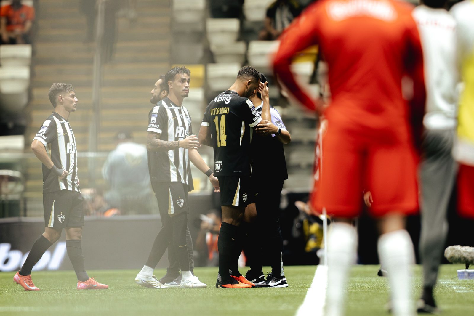 O zagueiro Vitor Hugo, autor do gol de empate do Galo