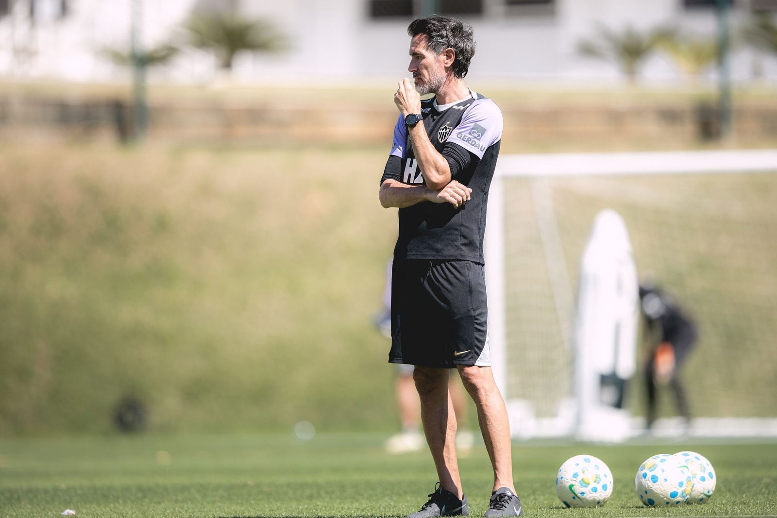 Eduardo Domínguez, técnico do Atlético, lamentou o empate em Belém