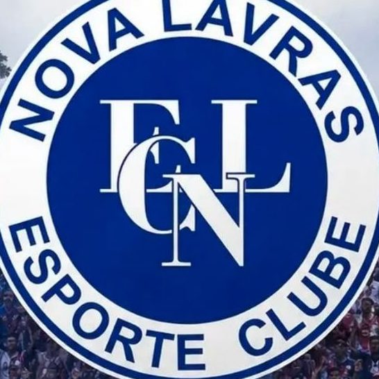 O escudo do Esporte Clube Nova Lavras, único representante profissional da cidade no Campeonato Mineiro