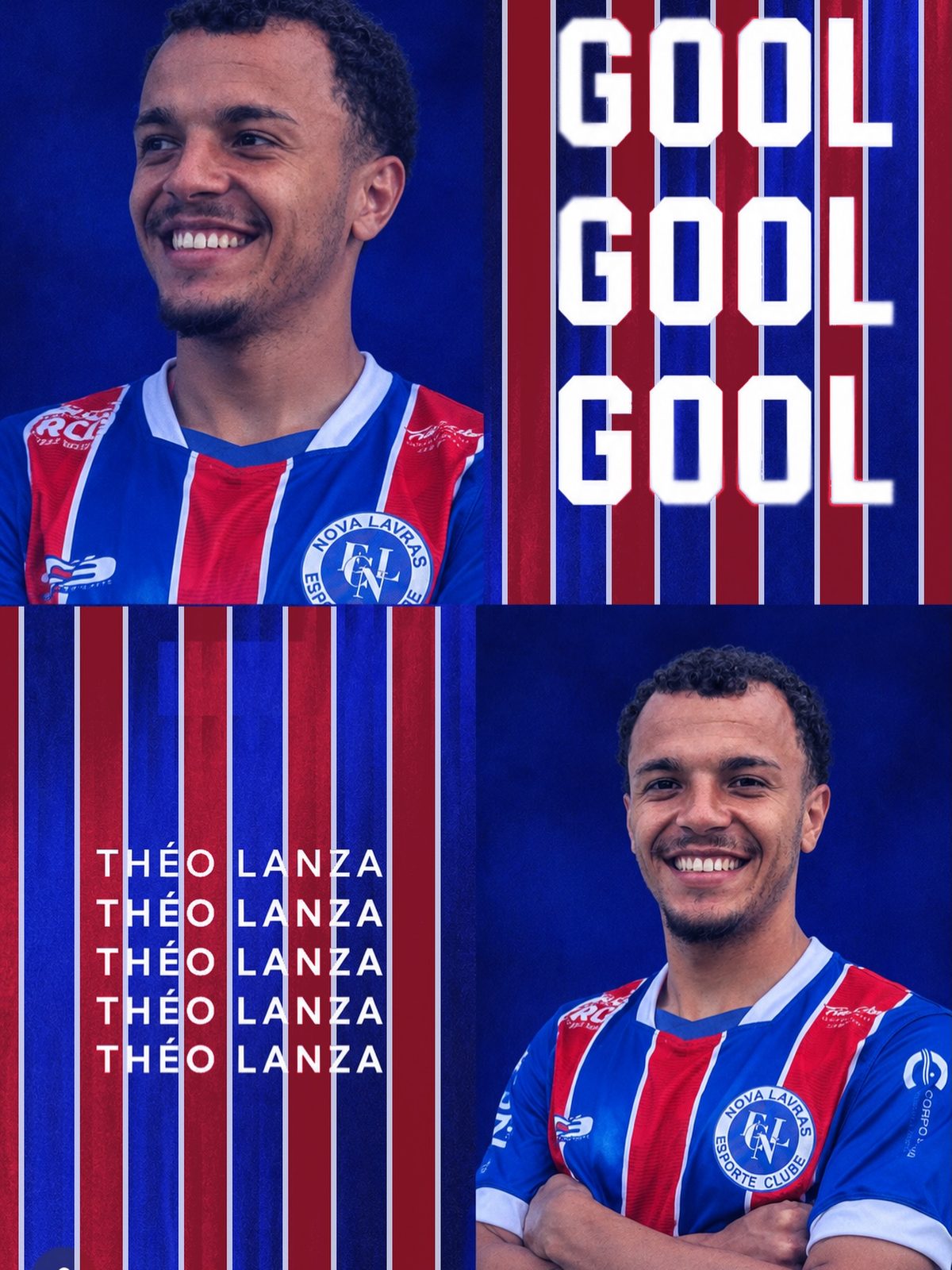 Théo Lanza marcou o gol do Nova Lavras em Muriaé