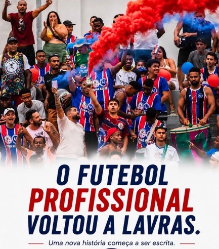 O futebol profissional voltou a Lavras