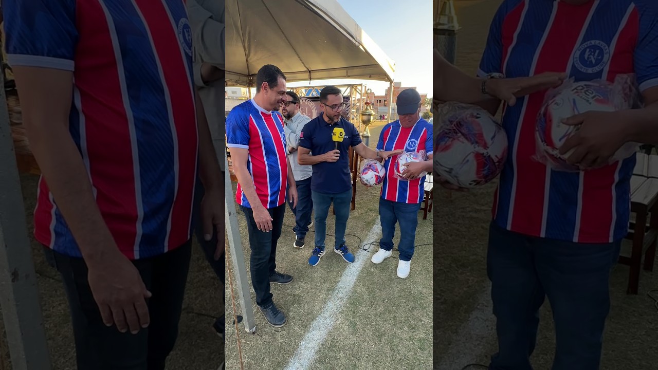 Mestre Grilo presenteia Nova Lavras com duas bolas oficiais da FMF